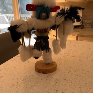 Handcrafted Native American Kachina Doll—signed.